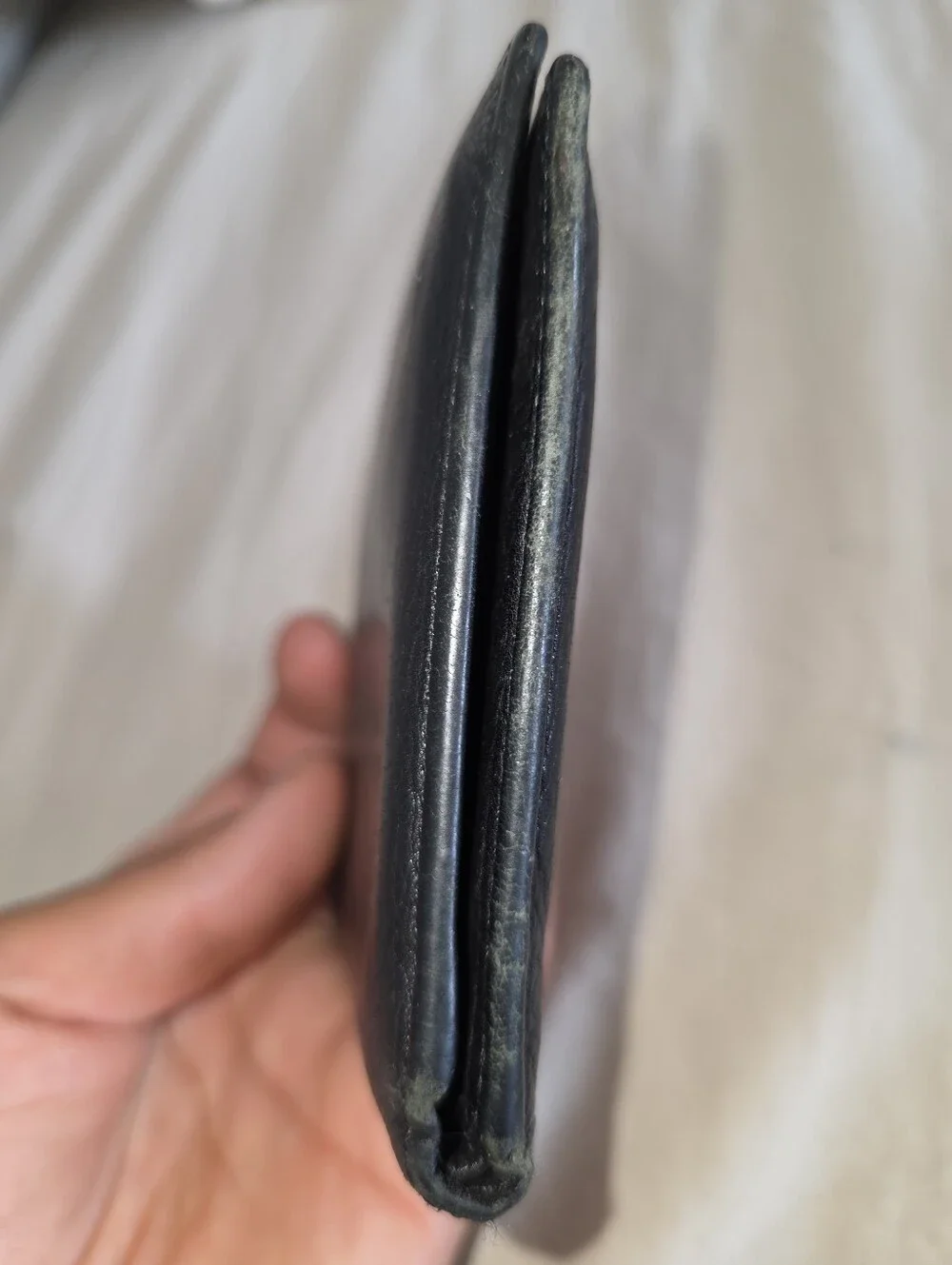 Vintage Coach Black Leather Bifold Wallet